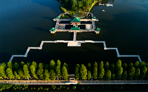 东湖听涛景区碧潭观鱼花样航拍活动 邀你参加